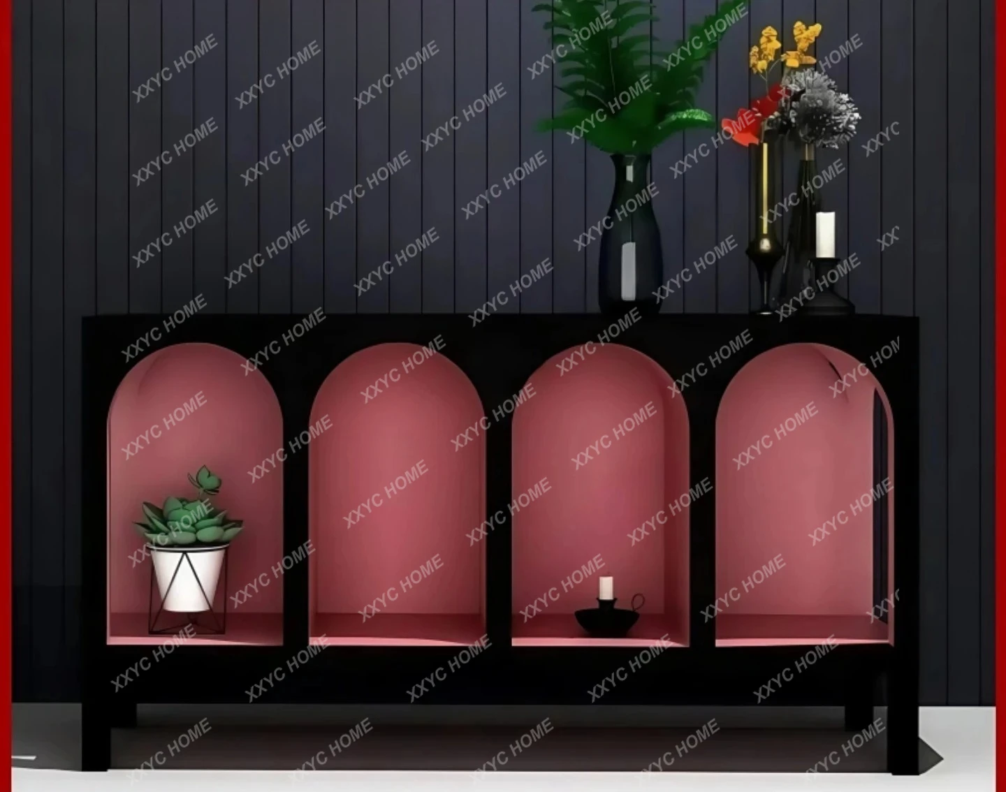 LX lacquered sideboard modern simple entrance display cabinet
LX lacquered sideboard modern simple entrance display cabinet