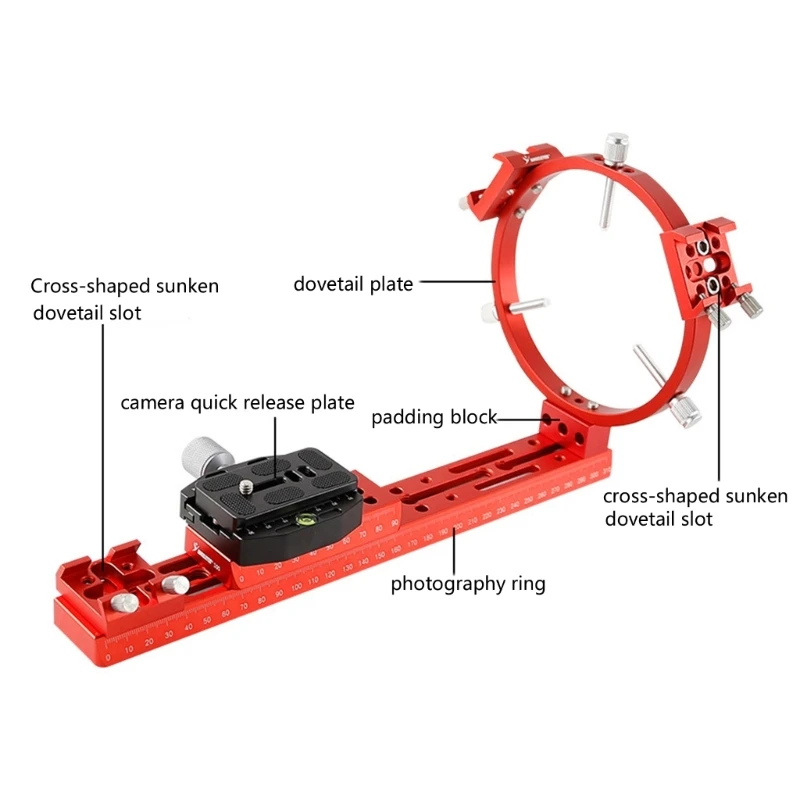 Dovetail Plate with Scale for Accurate Astronomical Mounting Light Weight Narrow Design 100mm to 440mm 69HD
Dovetail Plate with Scale for Accurate Astronomical Mounting Light Weight Narrow Design 100mm to 440mm 69HD