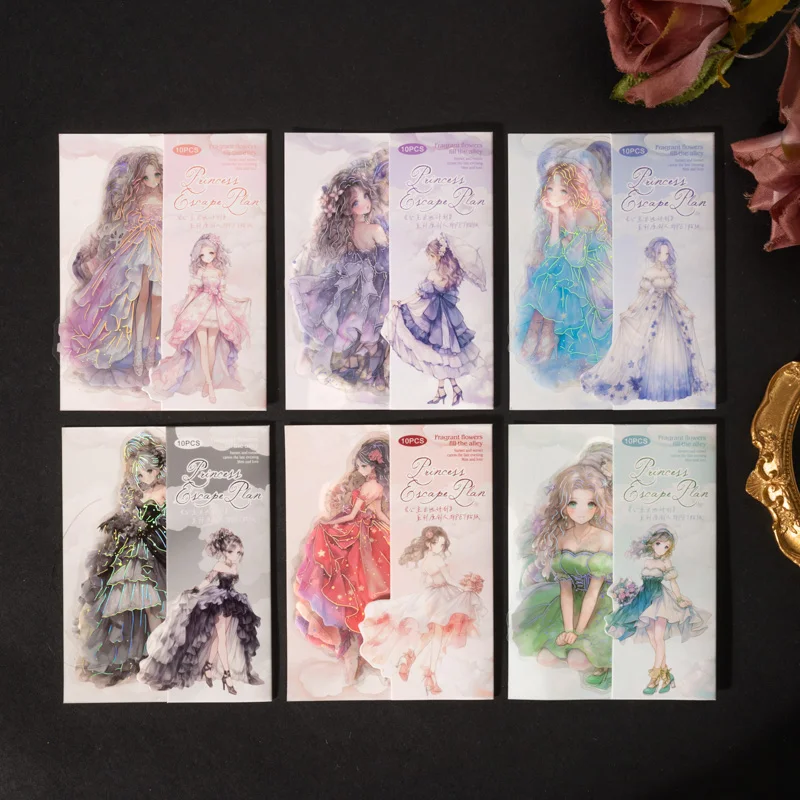 6 упаковок/лот, серия «Пла побега принцессы», милые ретро-декоративные наклейки для домашних животных
6 упаковок/лот, серия «Пла побега принцессы», милые ретро-декоративные наклейки для домашних животных