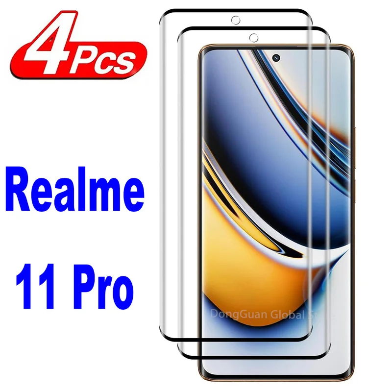 4PCs 10D tempered glass for realme 11 pro pro screen protector glass film
4PCs 10D tempered glass for realme 11 pro pro screen protector glass film