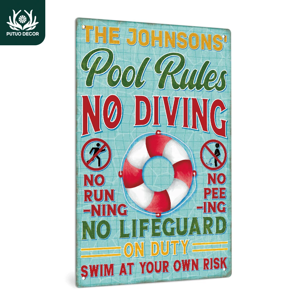 Putuo Decor 1pc Custom Metal Tin Sign, Personalized Plaque Vintage Plate Wall Decoration for Home Swimming Pool, 7.9x11.8 Inches
Putuo Decor 1pc Custom Metal Tin Sign, Personalized Plaque Vintage Plate Wall Decoration for Home Swimming Pool, 7.9x11.8 Inches