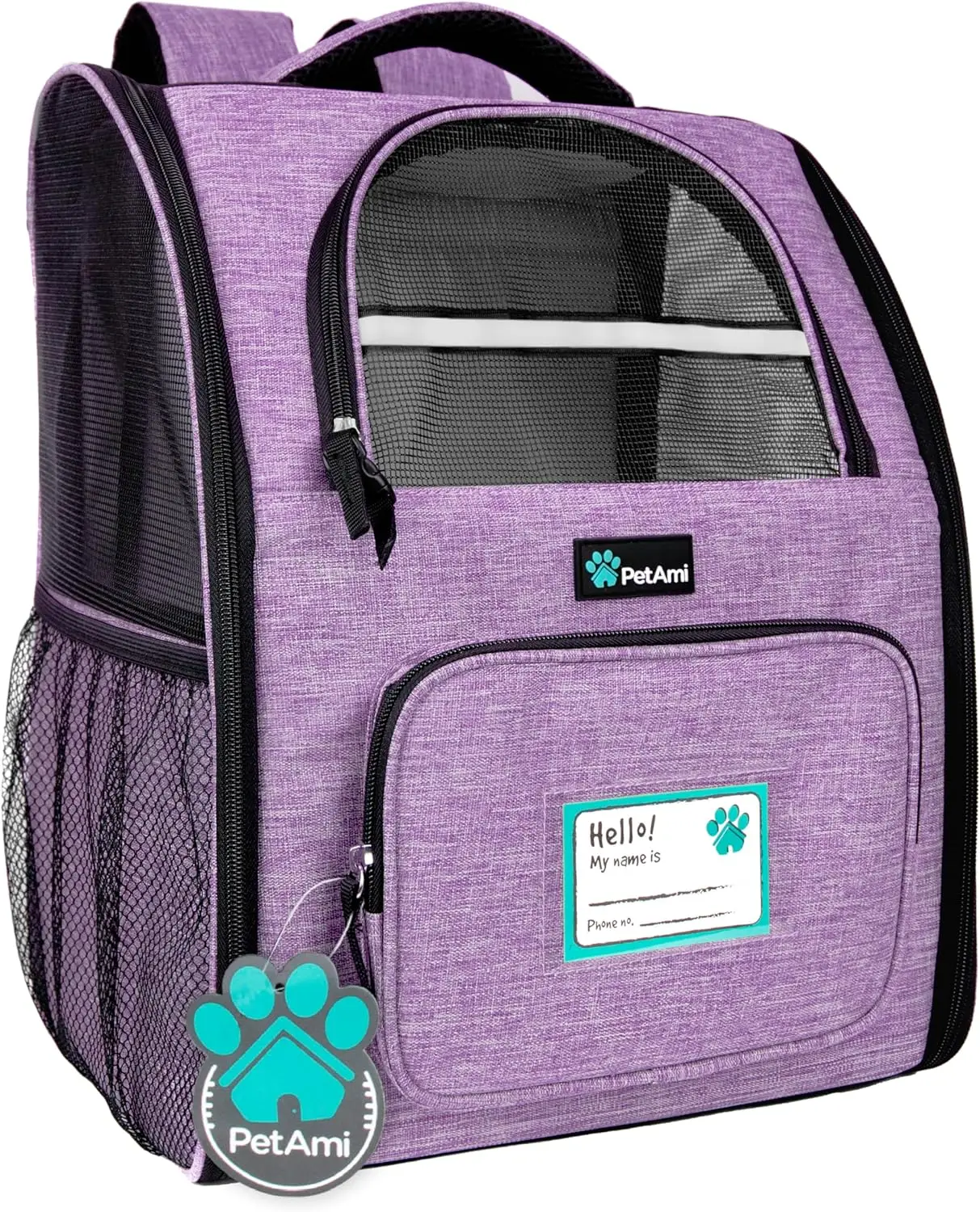 Dog Backpack Carrier for Small to Large Cats, Ventilated Hiking Travel Bag, Airline Approved, Up to 18lbs, Purple
Dog Backpack Carrier for Small to Large Cats, Ventilated Hiking Travel Bag, Airline Approved, Up to 18lbs, Purple