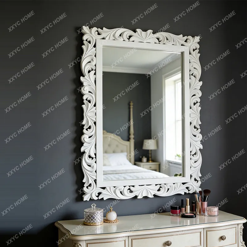 gold light luxury makeup mirror living room carved decorative mirror home
gold light luxury makeup mirror living room carved decorative mirror home