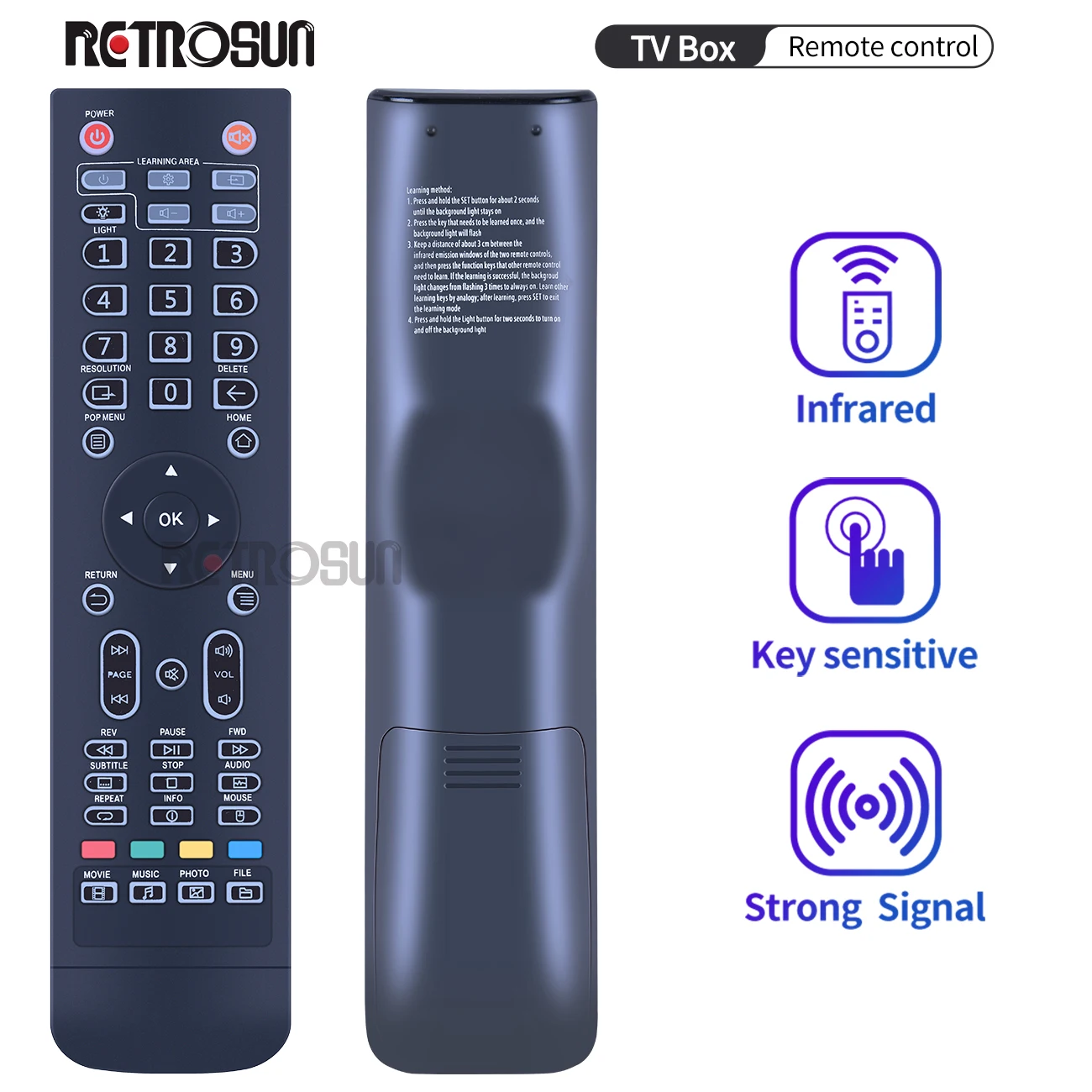 New Remote Control for Zidoo Z9S Z9X Z10 Z10pro X20 X20pro Z1000 Z1000pro and UHD2000 UHD3000 TV BOX
New Remote Control for Zidoo Z9S Z9X Z10 Z10pro X20 X20pro Z1000 Z1000pro and UHD2000 UHD3000 TV BOX