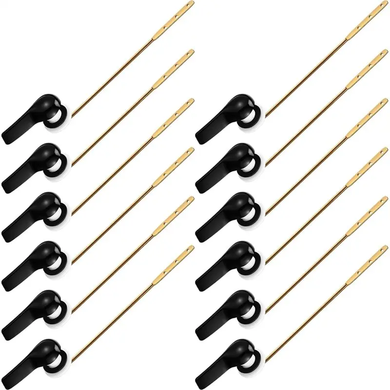 A23E-12 Pieces Toilet Flush Handle Lever Replacement, Brass Universal Flush Lever Finish Kit For Most Toilets
A23E-12 Pieces Toilet Flush Handle Lever Replacement, Brass Universal Flush Lever Finish Kit For Most Toilets
