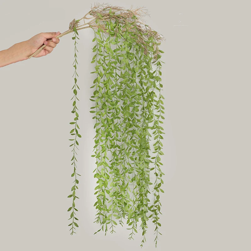1PCS 116cm Artificial Green Wall Plant Leaves Branch Wedding Decor Garden Home Decoration Hanging Plants fake flowers
1PCS 116cm Artificial Green Wall Plant Leaves Branch Wedding Decor Garden Home Decoration Hanging Plants fake flowers