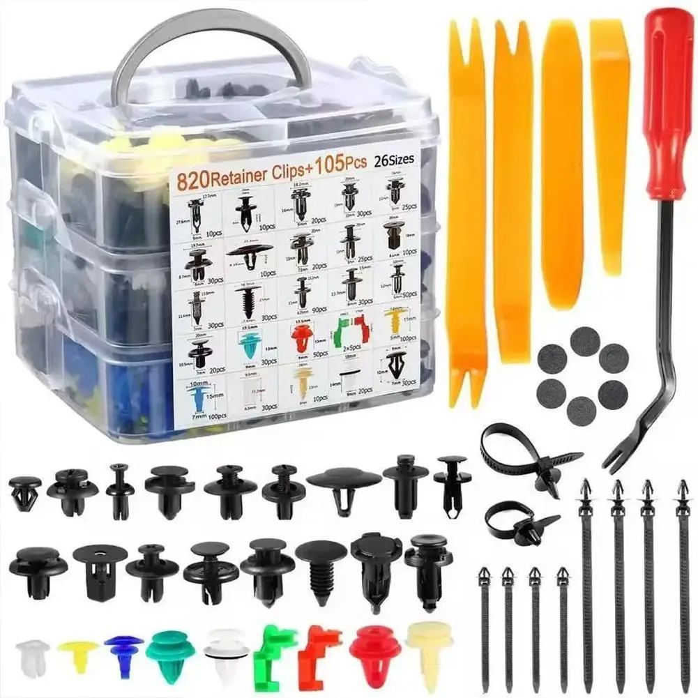 Vehicle Body Fastener Auto Fastener Clips Car Snap Universal Plastic Rivets Mudguard Expansion Screw Tool Kit Car Retainers Set
Vehicle Body Fastener Auto Fastener Clips Car Snap Universal Plastic Rivets Mudguard Expansion Screw Tool Kit Car Retainers Set
