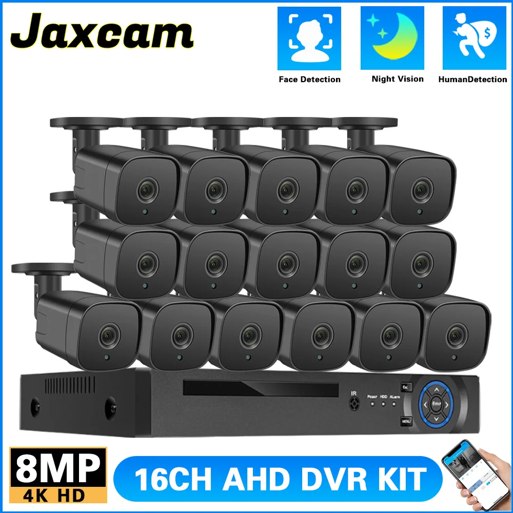 16CH CCTV Face Playback 8MP H.265 Outdoor Surveillance Kit 8.0MP IR Security Camera Video Surveillance System 4K 16ch DVR Kits
16CH CCTV Face Playback 8MP H.265 Outdoor Surveillance Kit 8.0MP IR Security Camera Video Surveillance System 4K 16ch DVR Kits