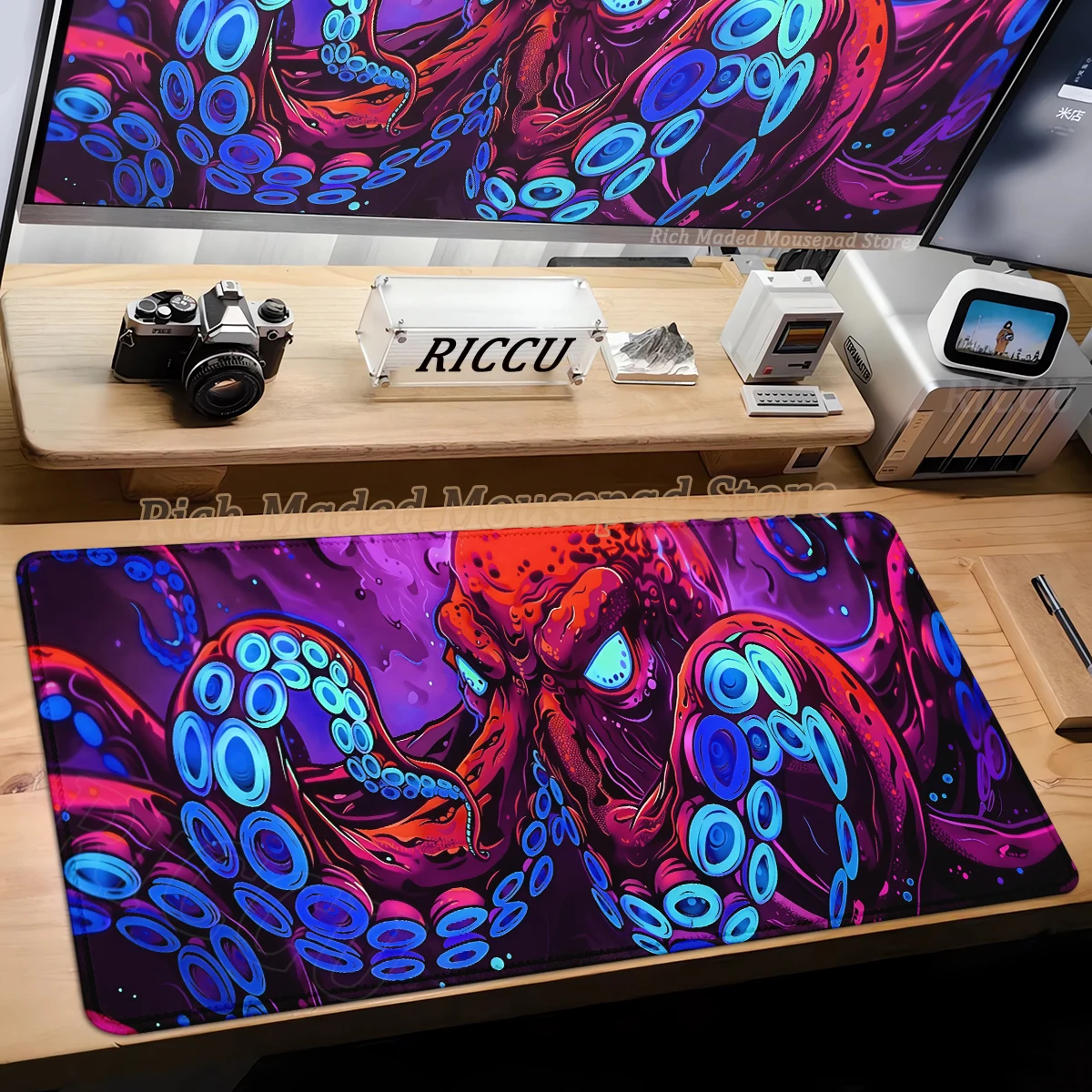 Punk Octopus Monster Mousepad Gamer Large Mousemat Keyboard Mat Desk Rug Pc HD Desk Mats Company Oni Mouse Pad for Gift 90x40cm
Punk Octopus Monster Mousepad Gamer Large Mousemat Keyboard Mat Desk Rug Pc HD Desk Mats Company Oni Mouse Pad for Gift 90x40cm