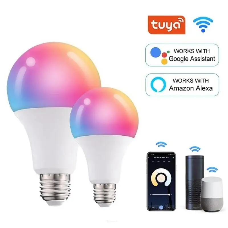 Tuya Smart WiFi Light Bulb AC 230V 8W LED Bulb Dimmable APP Voice Control Supports Use with Alexa and Google Home E27
Tuya Smart WiFi Light Bulb AC 230V 8W LED Bulb Dimmable APP Voice Control Supports Use with Alexa and Google Home E27