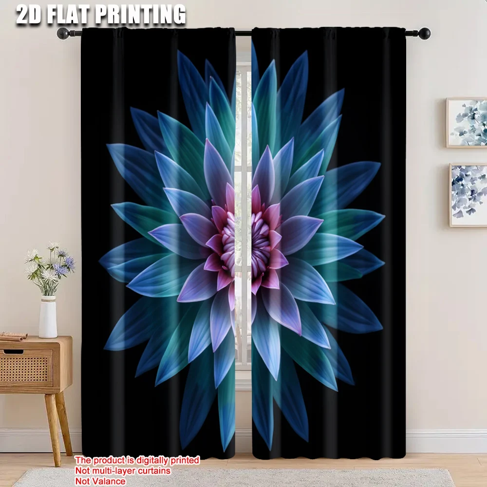 2pcs, 2D flat printing Curtain a green flower Versatile Polyester Fabric,Without Electricity Festive Holiday Applies to
2pcs, 2D flat printing Curtain a green flower Versatile Polyester Fabric,Without Electricity Festive Holiday Applies to
