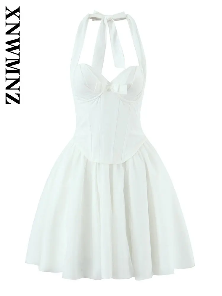 XNWMNZ 2026 Spring New Woman Casual Vintage Sleeveless Mesh Dress Party boho Summer Woman's Halter Holiday Dresses with Bowknot
XNWMNZ 2026 Spring New Woman Casual Vintage Sleeveless Mesh Dress Party boho Summer Woman's Halter Holiday Dresses with Bowknot