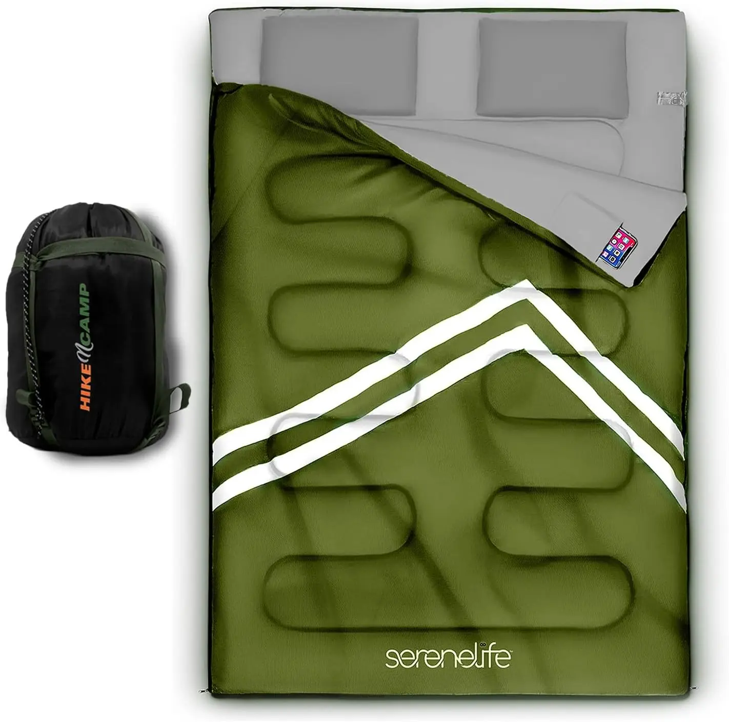 Double Sleeping Bag with Pillows, Waterproof & Detachable, Lightweight Warm for Camping Hiking Backpacking Cold Weather 5-10°F
Double Sleeping Bag with Pillows, Waterproof & Detachable, Lightweight Warm for Camping Hiking Backpacking Cold Weather 5-10°F