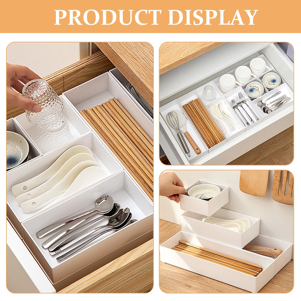6pcs Kitchen Spice Cabinet ganizer Boxes Stackable Cutlery Drawer Storage Containers Silverware ganizer Plastic Tableware
6pcs Kitchen Spice Cabinet ganizer Boxes Stackable Cutlery Drawer Storage Containers Silverware ganizer Plastic Tableware