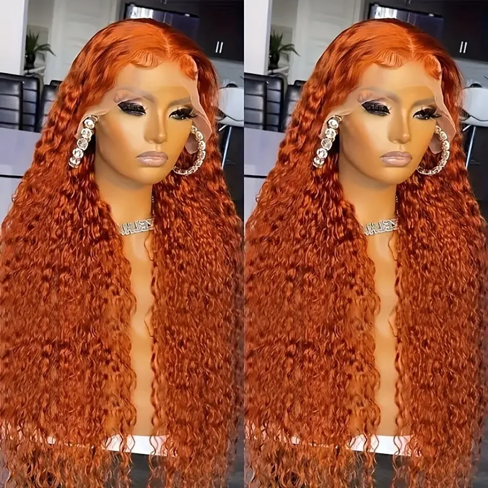 Ginger Deep Wave Wigs Human Hair 200 Density Brazilian 13x6 HD Transparent Lace Frontal Wigs 350 Color With Body Hair For Women
Ginger Deep Wave Wigs Human Hair 200 Density Brazilian 13x6 HD Transparent Lace Frontal Wigs 350 Color With Body Hair For Women