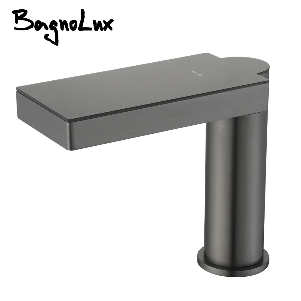 Bagnolux Gun Grey Mixer Hot Cold Water Tap Single Hole Deck Mounted Bathroom Brass On By Sensor Temperature Display Basin Faucet
Bagnolux Gun Grey Mixer Hot Cold Water Tap Single Hole Deck Mounted Bathroom Brass On By Sensor Temperature Display Basin Faucet
