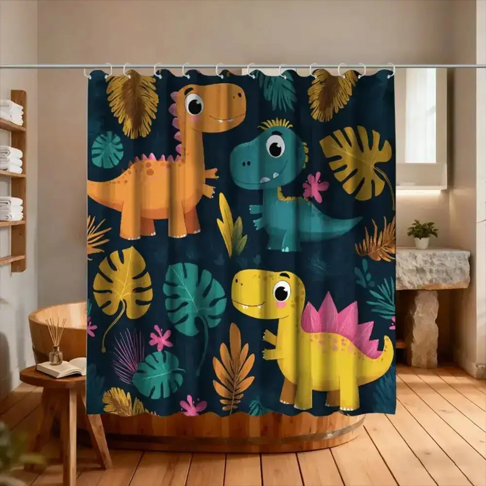 Занавеска для душа с динозаврами для веселого дня в парке развлечений, с 12 крючками, размером 70,87*70,87 дюймов, идеально подходит для
Занавеска для душа с динозаврами для веселого дня в парке развлечений, с 12 крючками, размером 70,87*70,87 дюймов, идеально подходит для