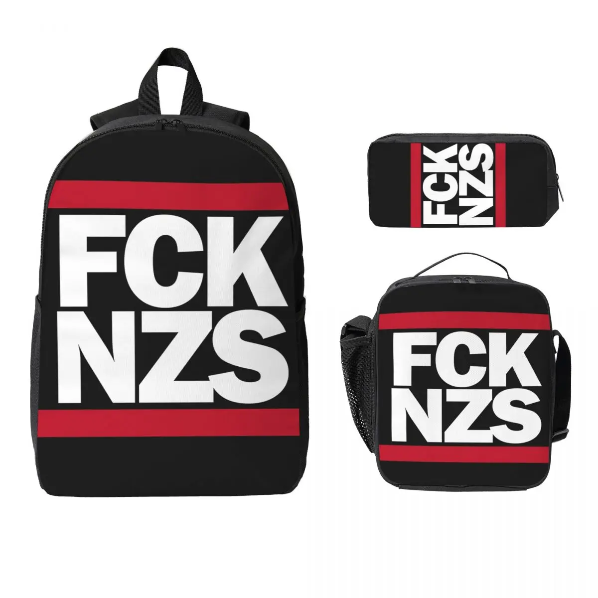 Рюкзак Fck Nzs, студенческая сумка для книг для мальчиков и девочек, школьная сумка, сумки на плечо для ноутбука, 3 шт., изолированная сумка для обеда, пенал
Рюкзак Fck Nzs, студенческая сумка для книг для мальчиков и девочек, школьная сумка, сумки на плечо для ноутбука, 3 шт., изолированная сумка для обеда, пенал