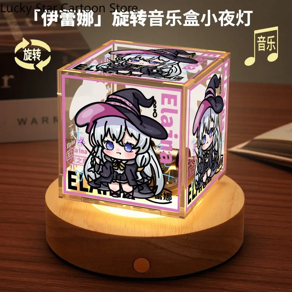 Wandering Witch: The Journey of Elaina Cosplay Night Light Table Lamp Lamplet Rotate Music Box Cute Prop Figures Gift Cosplay
Wandering Witch: The Journey of Elaina Cosplay Night Light Table Lamp Lamplet Rotate Music Box Cute Prop Figures Gift Cosplay