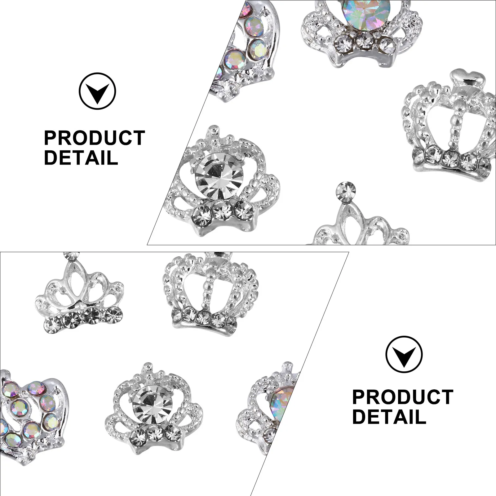 50Pcs Alloy Nail Decorations Crown Shaped 3D Rhinestones Nail Art Charms for DIY Manicure Sparkling Gift Crown Manicure Charm
50Pcs Alloy Nail Decorations Crown Shaped 3D Rhinestones Nail Art Charms for DIY Manicure Sparkling Gift Crown Manicure Charm