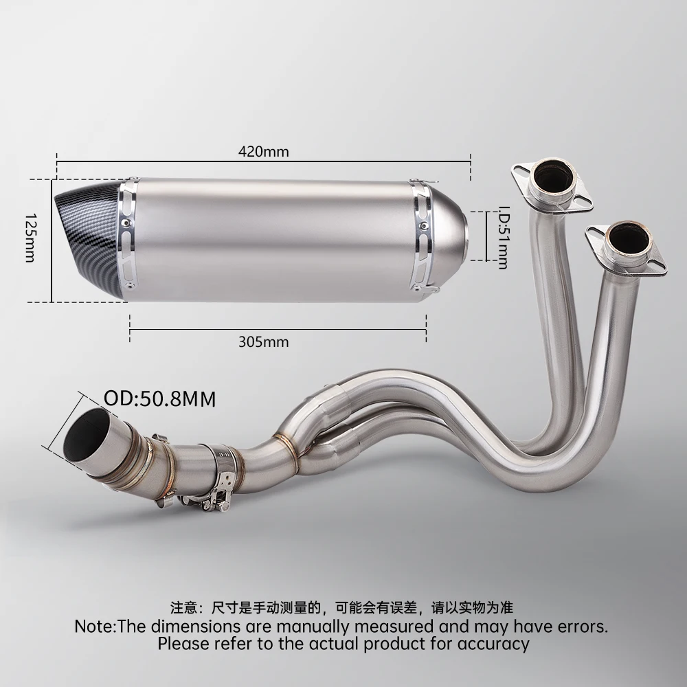 51MM Motorcycle Full Exhaust Escape System Muffler With DB Killer Fit Kawasaki 650 versys650,ER6N,Z650,NINJA650 2012-2016
51MM Motorcycle Full Exhaust Escape System Muffler With DB Killer Fit Kawasaki 650 versys650,ER6N,Z650,NINJA650 2012-2016
