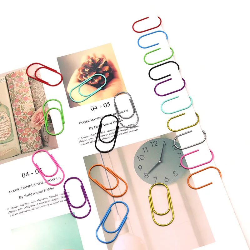 40mm Widened Paper Clip Metal Bookmark Paper Clips Office Large Paperclips Desk Supplies Shape Clip Creative Office Stationery
40mm Widened Paper Clip Metal Bookmark Paper Clips Office Large Paperclips Desk Supplies Shape Clip Creative Office Stationery