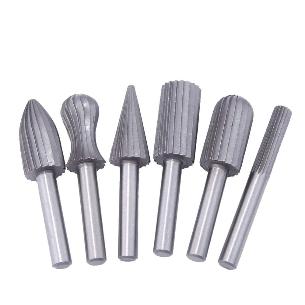 6PCS High Carbon Steel Routing Router Bits Burr Rotary Tools Suit Woodworking Carving Engraving Drilling Rotary Tools
6PCS High Carbon Steel Routing Router Bits Burr Rotary Tools Suit Woodworking Carving Engraving Drilling Rotary Tools