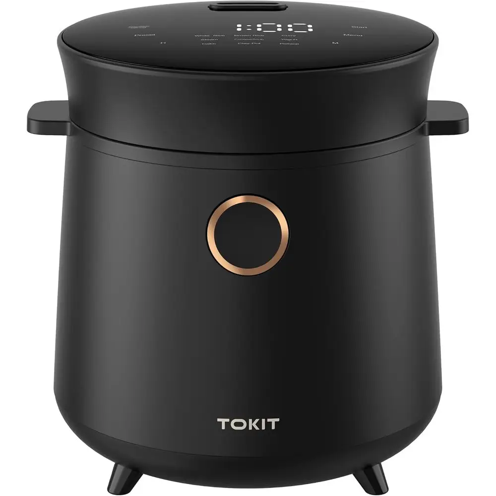 3-Cup Uncooked / 6-Cup Cooked Mini Rice Cooker with Non-Stick Inner Pot, 24H Timer, Auto Warm, 9 Functions Multicooker
3-Cup Uncooked / 6-Cup Cooked Mini Rice Cooker with Non-Stick Inner Pot, 24H Timer, Auto Warm, 9 Functions Multicooker