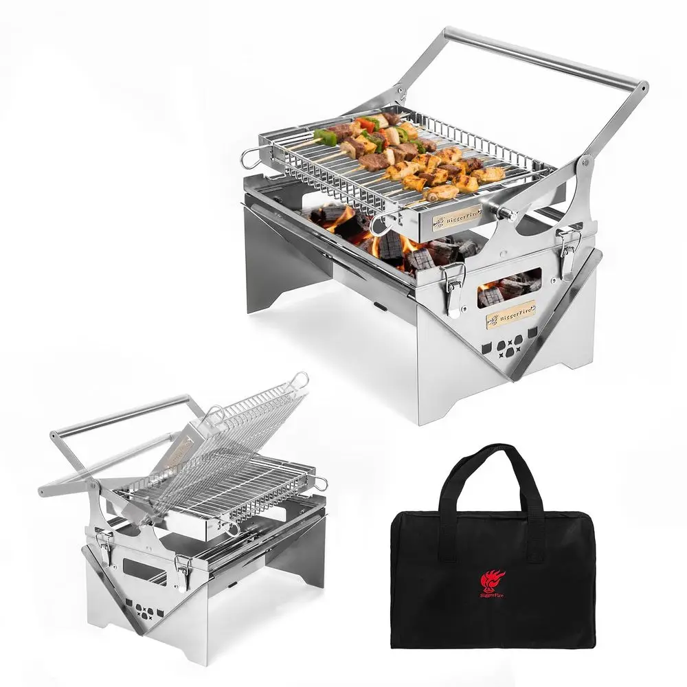 Rotating Barbecue Grill, Stainless Steel Flipping Barbecue Grills, Portable Camping Charcoal BBQ Grill Outdoor, Detachable Port
Rotating Barbecue Grill, Stainless Steel Flipping Barbecue Grills, Portable Camping Charcoal BBQ Grill Outdoor, Detachable Port