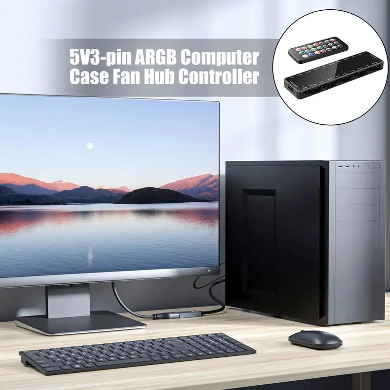 5V 3-pin ARGB Computer Case Fan Hub Controller Fan Hub Computer Argb Pwm Fans Splitter Pwm Fan Temperature Controller
5V 3-pin ARGB Computer Case Fan Hub Controller Fan Hub Computer Argb Pwm Fans Splitter Pwm Fan Temperature Controller