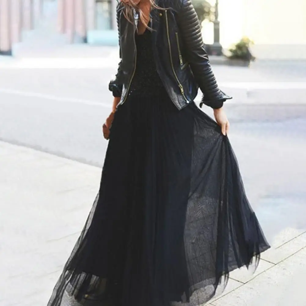 Stretch A-line Skirt Elegant Double-layered High Waist Midi Skirt for Women Pleated Solid Color Prom Party Daily Skirt
Stretch A-line Skirt Elegant Double-layered High Waist Midi Skirt for Women Pleated Solid Color Prom Party Daily Skirt