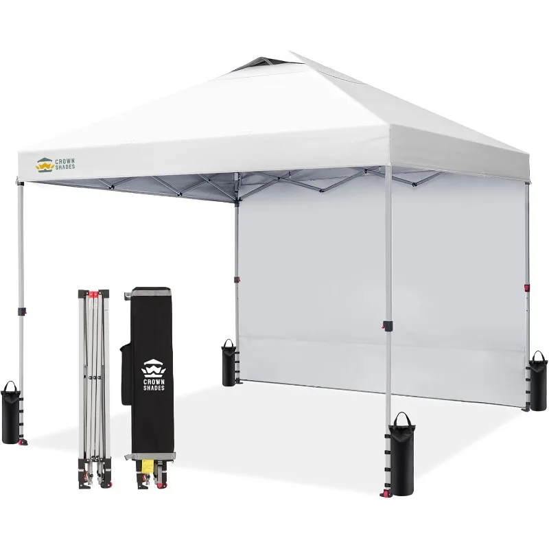 CROWN SHADES 12x12 Pop Up Canopy Tent Instant Commercial with 150D Silver Coated Fabric,1 Removable Sidewall,Weight Bags
CROWN SHADES 12x12 Pop Up Canopy Tent Instant Commercial with 150D Silver Coated Fabric,1 Removable Sidewall,Weight Bags