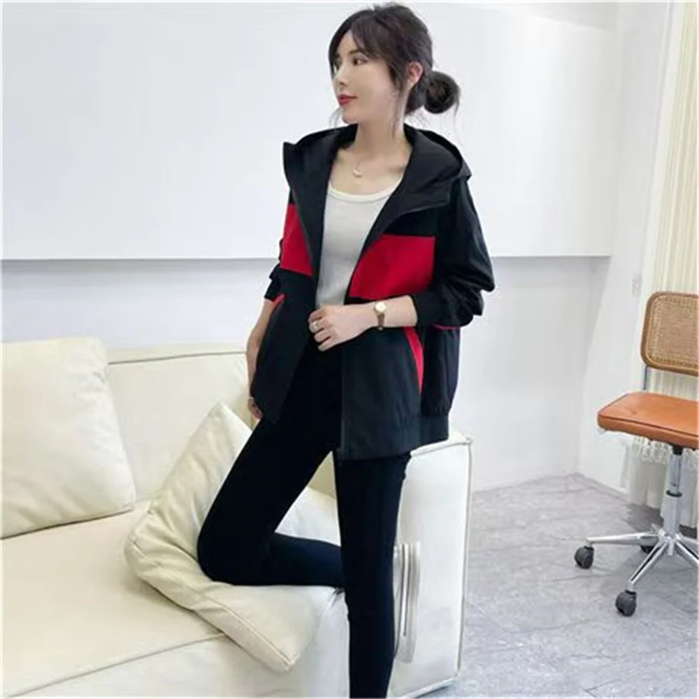 2024 New Fashion Spring And Autumn Coat Female Korean Version Of Loose Matching Thin Baseball Jacket Hooded Women's Thin Top
2024 New Fashion Spring And Autumn Coat Female Korean Version Of Loose Matching Thin Baseball Jacket Hooded Women's Thin Top