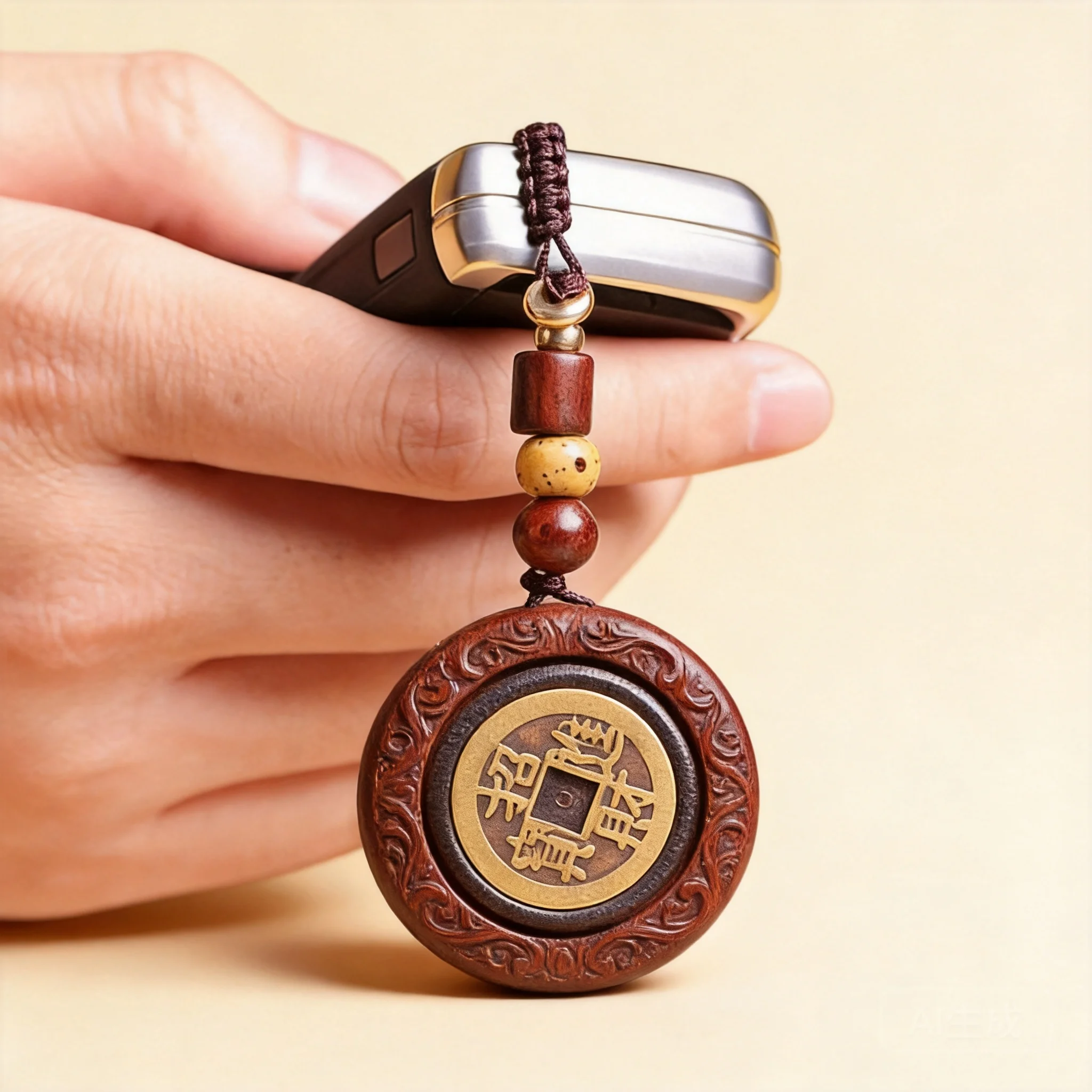 Chinese Style Lucky Wealth Attract Sandalwood Brass Five Emperors Coins Rotatable Peace Tag Keychain Men Car Key Chain Pendant
Chinese Style Lucky Wealth Attract Sandalwood Brass Five Emperors Coins Rotatable Peace Tag Keychain Men Car Key Chain Pendant