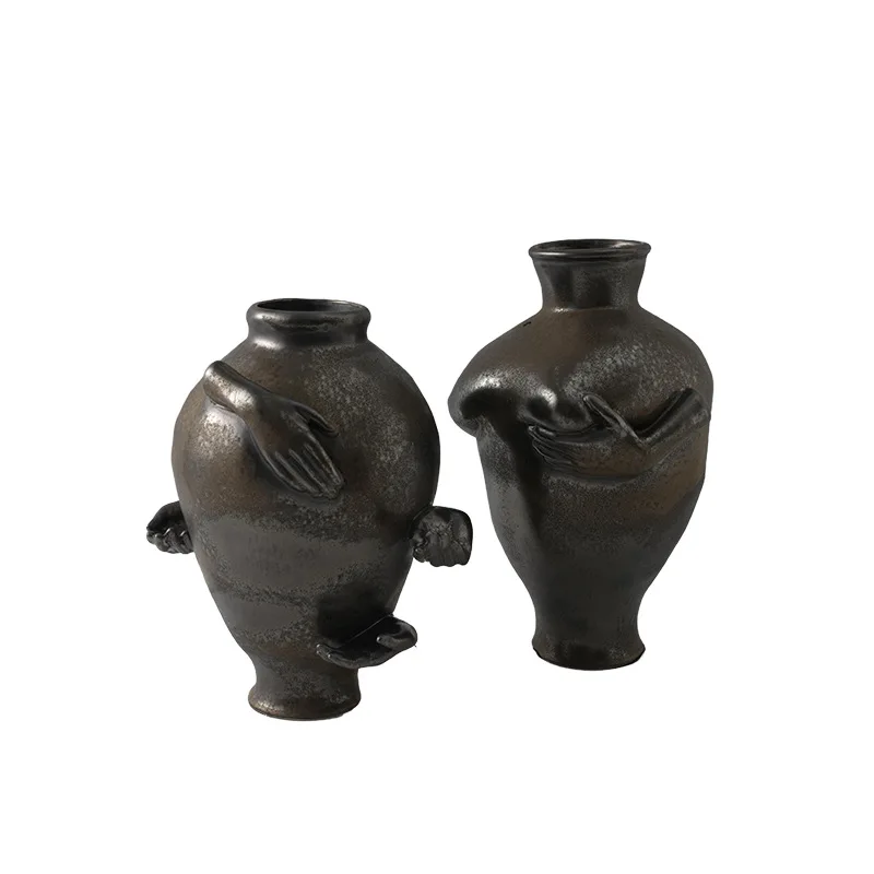 French wabi-sabi wind, ceramic vase, homestay model room jewelry, simple guest restaurant entrance flower ware
French wabi-sabi wind, ceramic vase, homestay model room jewelry, simple guest restaurant entrance flower ware