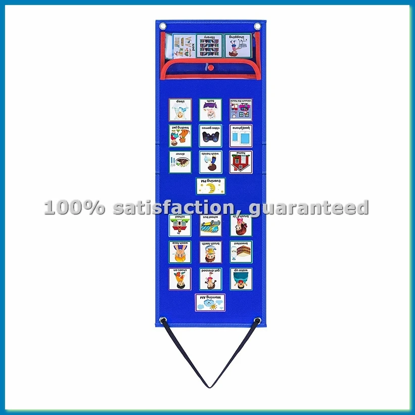 Visual Schedule for Kids Daily Routine Chart with 70 Cards Calendar Pocket Autism Learning Behavioral Tool for School-A12I
Visual Schedule for Kids Daily Routine Chart with 70 Cards Calendar Pocket Autism Learning Behavioral Tool for School-A12I