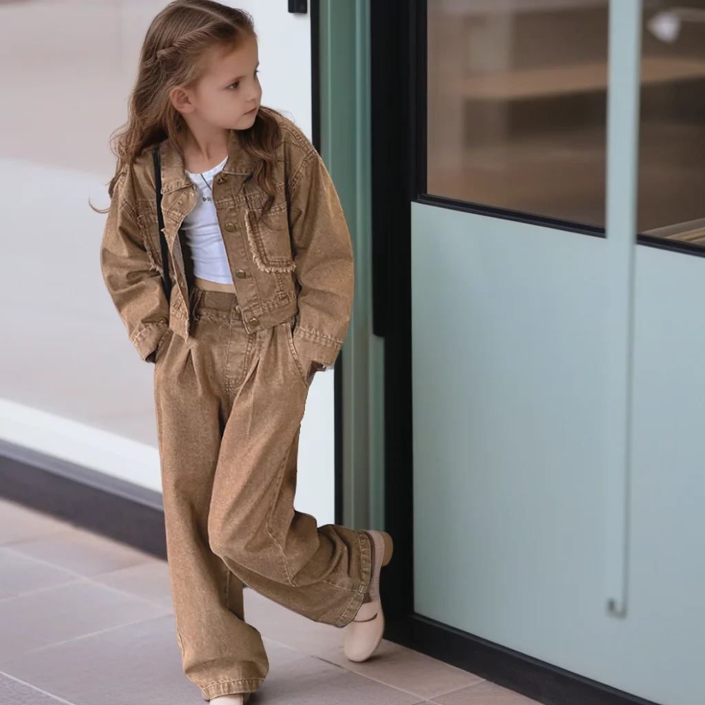 Autumn Girls Denim Set Fashion Jacket Jeans Two Pieces Teen School Kids Clothes 8 10 12 Years Casual Streetwear Children Outfits
Autumn Girls Denim Set Fashion Jacket Jeans Two Pieces Teen School Kids Clothes 8 10 12 Years Casual Streetwear Children Outfits