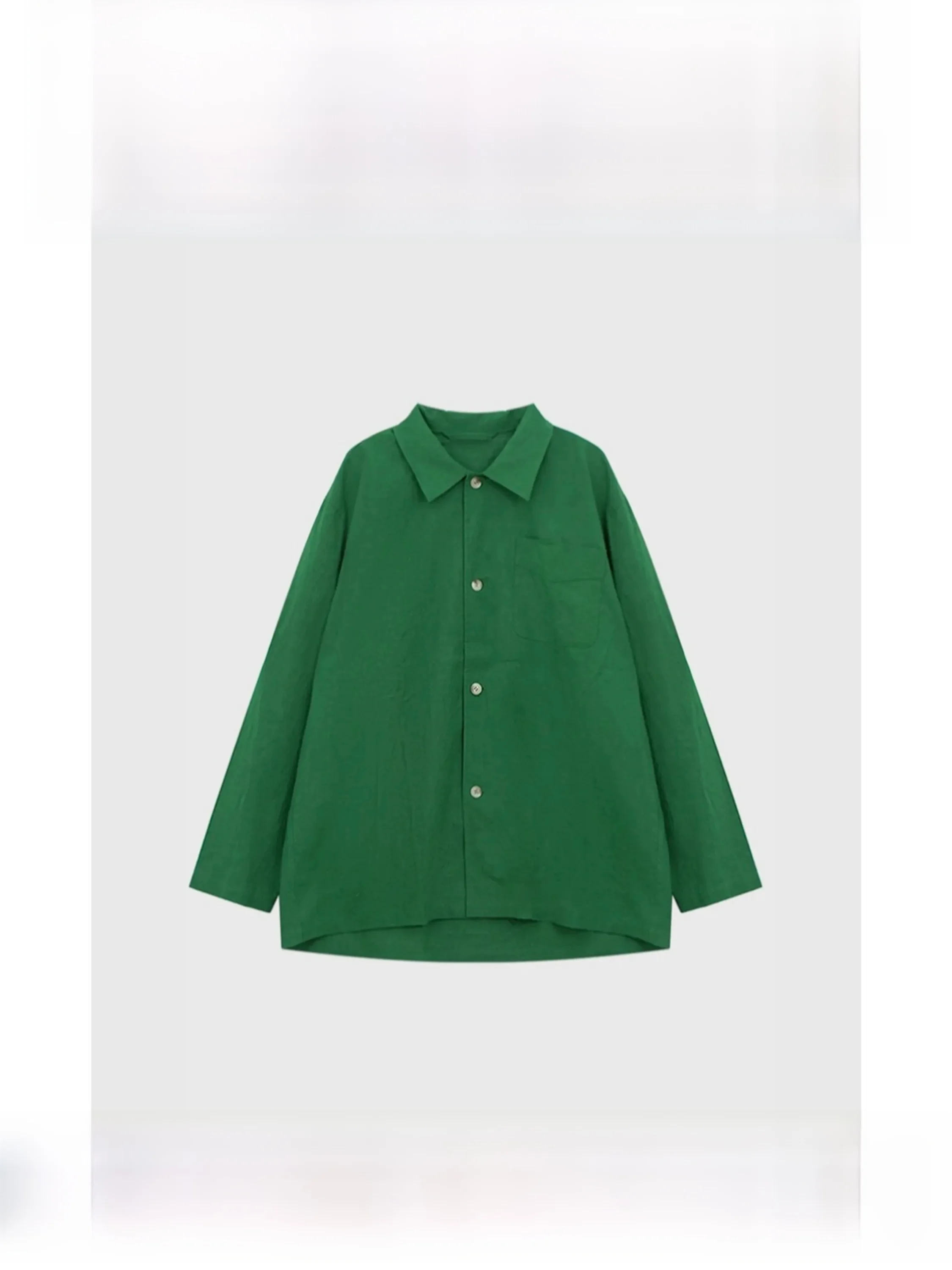 Wear-resistant Casual Long Sleeve Shirt Linen Green Color European Style Women's Premium Fashionable Shirt for Spring Season
Wear-resistant Casual Long Sleeve Shirt Linen Green Color European Style Women's Premium Fashionable Shirt for Spring Season
