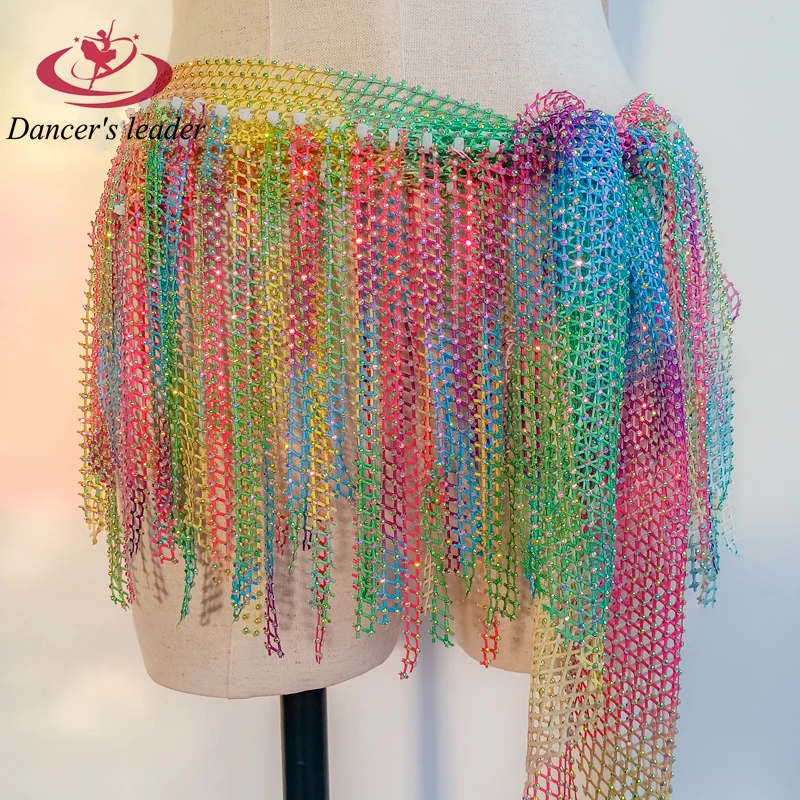 Belly Dance Waist Chain Diamond Hip Scarf New Multi Layer Tassel Hot Diamond Butt Curtain Dance Dress Team Scarf
Belly Dance Waist Chain Diamond Hip Scarf New Multi Layer Tassel Hot Diamond Butt Curtain Dance Dress Team Scarf
