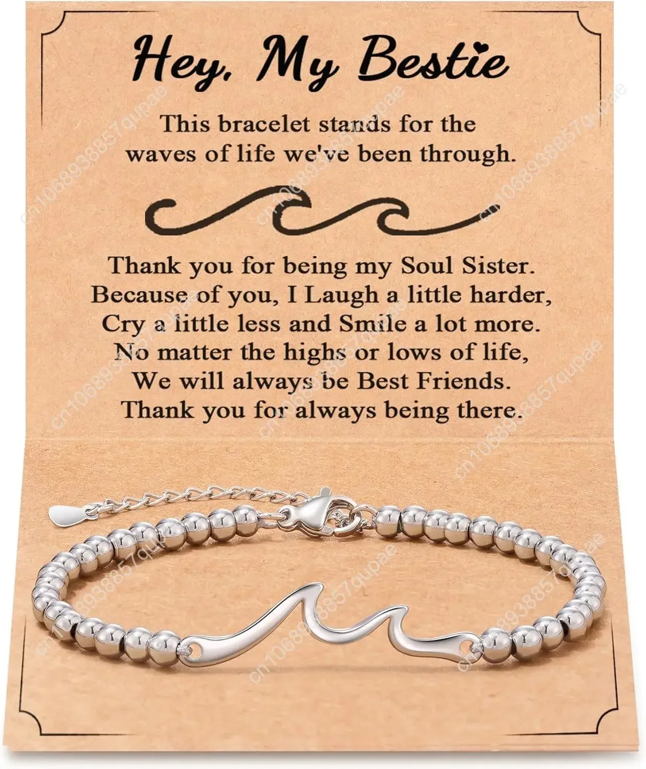 Tarsus Gift for Friends, The Waves of Life We've Through Together, Woman Friendship Gifts Idea, Wave Bracelet for Best Friend Be
Tarsus Gift for Friends, The Waves of Life We've Through Together, Woman Friendship Gifts Idea, Wave Bracelet for Best Friend Be