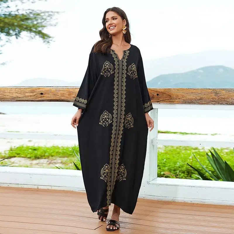 Swimsuit Cover Up Women Bath Outlet Beachwear 2024 Pareo Beach Clothing New Rayon Embroidered Holiday Loose Robe Dress Long
Swimsuit Cover Up Women Bath Outlet Beachwear 2024 Pareo Beach Clothing New Rayon Embroidered Holiday Loose Robe Dress Long