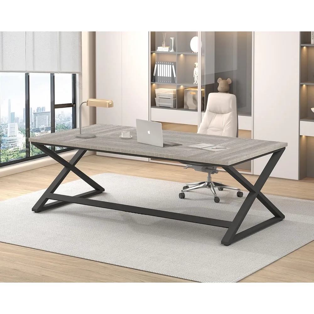 Large Home Office Computer Desk, Industrial Long Work Study Writing Desk, Simple Executive Conference Table for 2 Person, Wood
Large Home Office Computer Desk, Industrial Long Work Study Writing Desk, Simple Executive Conference Table for 2 Person, Wood