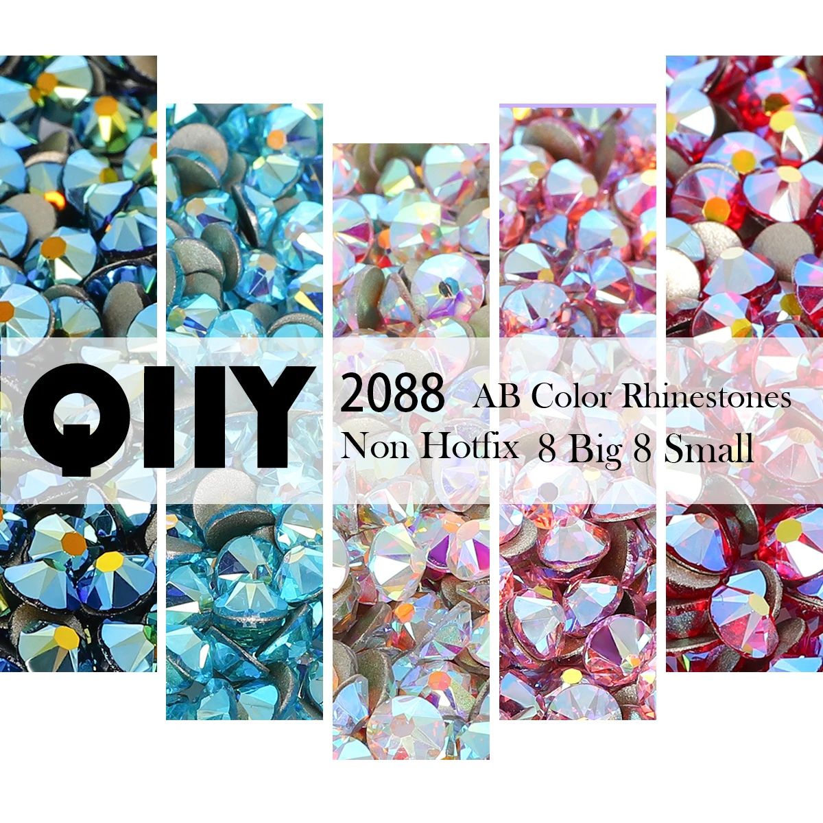 QIIY 2088 SS16-SS30 Glass Rhinestones Glitter Non Hotfix Strass Flatback Golden Bottom 8 Big 8 Small For Nail Clothes Decoration
QIIY 2088 SS16-SS30 Glass Rhinestones Glitter Non Hotfix Strass Flatback Golden Bottom 8 Big 8 Small For Nail Clothes Decoration