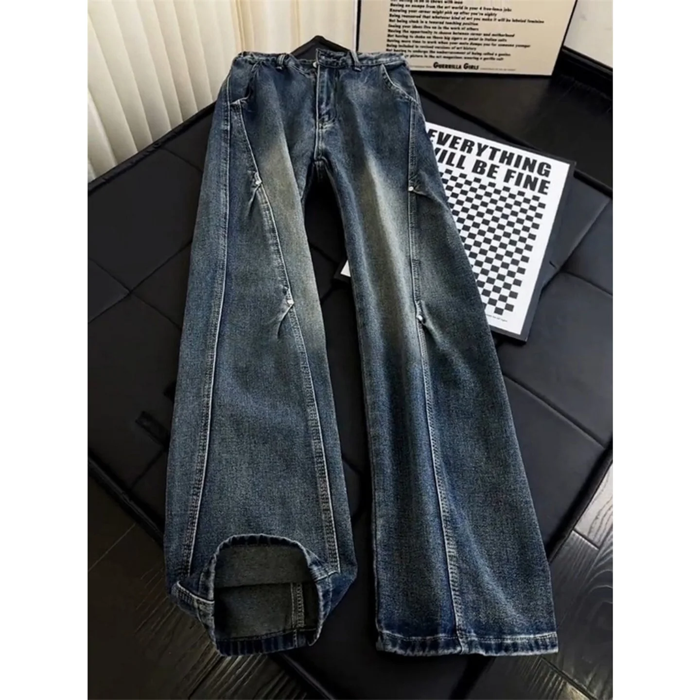 American Style Knife Jeans Men's Cleanfit Slant Folded Washed High Street Straight Leg Micro Flared Pants Slimming Long ...
American Style Knife Jeans Men's Cleanfit Slant Folded Washed High Street Straight Leg Micro Flared Pants Slimming Long ...