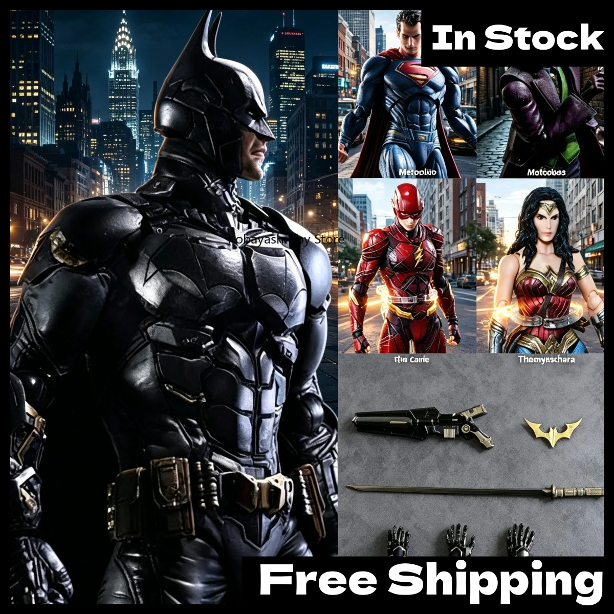 Фигурка DC Reloaded: Бэтмен против Супермена, Лига Справедливости, Чудо-женщина, Флэш, Аквамен (модель)
Фигурка DC Reloaded: Бэтмен против Супермена, Лига Справедливости, Чудо-женщина, Флэш, Аквамен (модель)
