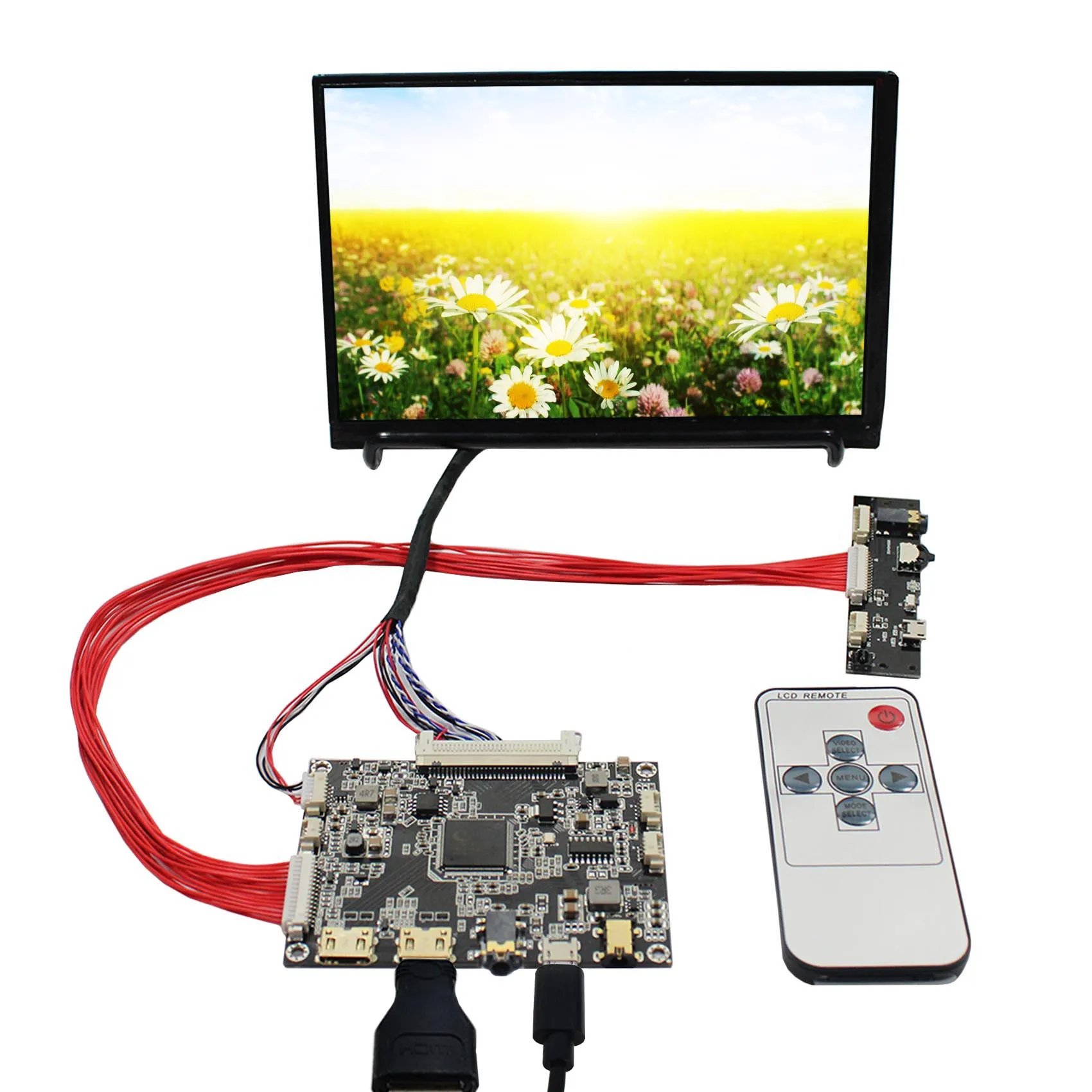 HD MI mini Controller Board with 7" N070ICG IPS TFT-LCD panel for custom projects
HD MI mini Controller Board with 7" N070ICG IPS TFT-LCD panel for custom projects