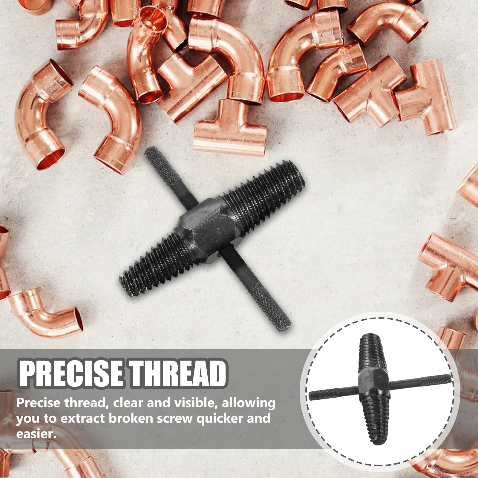 Screw Extractor Set Stripped Broken Damaged Bolt Removal Easy Out Tap Threaded Joints Disassembly Tool For Small Screws Steel
Screw Extractor Set Stripped Broken Damaged Bolt Removal Easy Out Tap Threaded Joints Disassembly Tool For Small Screws Steel