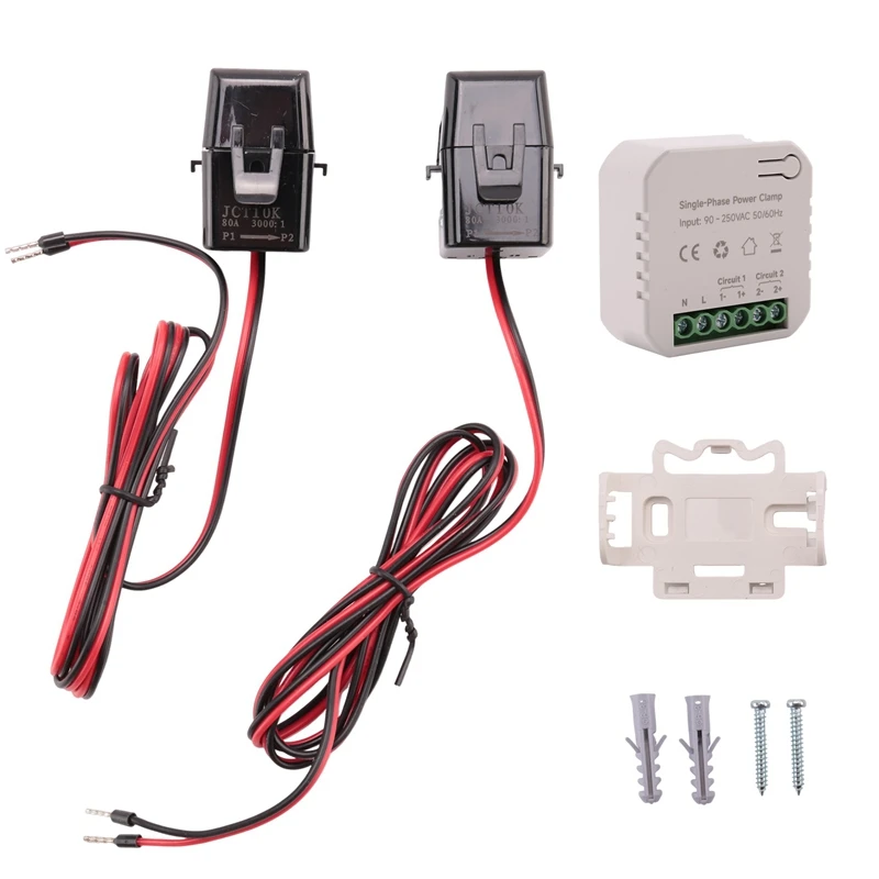 Hot-Tuya Smart Life Wifi Energy Meter 80A With CT Clamp Kwh Power Consumption Monitor Electricity Statistics
Hot-Tuya Smart Life Wifi Energy Meter 80A With CT Clamp Kwh Power Consumption Monitor Electricity Statistics
