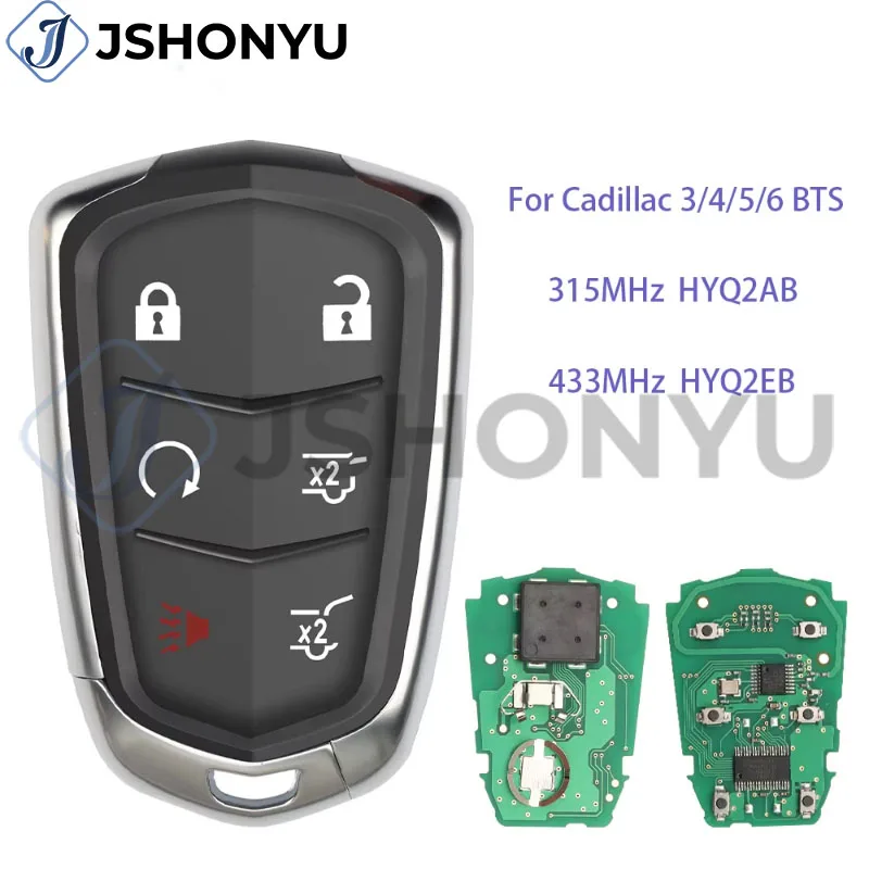 JsHonYu HYQ2AB HYQ2EB Smart Key 315 433MHz ID46 for Cadillac Escalade SRX CTS XTS Replacement Remote Keyless Entry Fob
JsHonYu HYQ2AB HYQ2EB Smart Key 315 433MHz ID46 for Cadillac Escalade SRX CTS XTS Replacement Remote Keyless Entry Fob