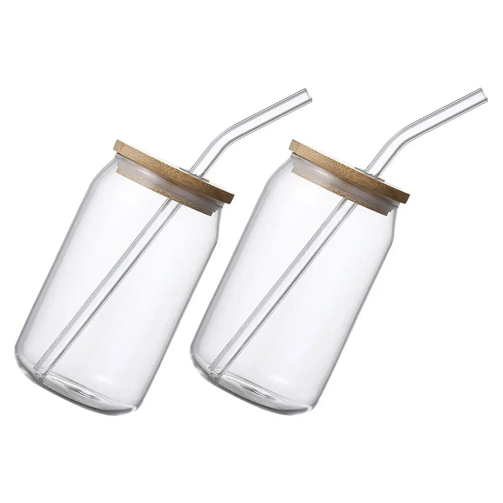 2 Pcs Glass Cups Bamboo Lid Transparent Jars Cold Heat Resistant Milk Straw Wooden Drinking Restaurant Home
2 Pcs Glass Cups Bamboo Lid Transparent Jars Cold Heat Resistant Milk Straw Wooden Drinking Restaurant Home